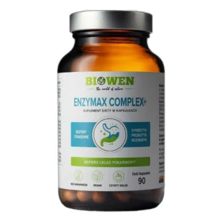 BIOWEN ENZYMAX COMPLEX+ ENZYMY TRAWIENNE PROBIOTYK TRAWIENIE BŁONNIK 90 kap — zdjęcie 1