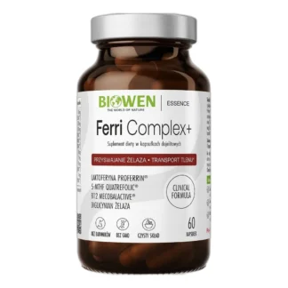 BIOWEN FERRI COMPLEX+ ŻELAZO DIGLICYNIAN LAKTOFERYNA ANEMIA 60 kaps — zdjęcie 1