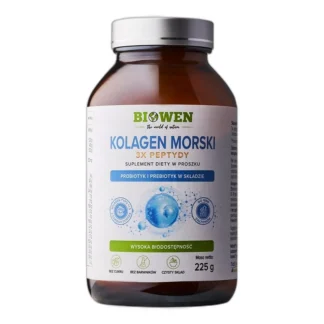 BIOWEN KOLAGEN MORSKI 3X PEPTYDY TYPU I i III STAWY SKÓRA W PROSZKU 225g — zdjęcie 1