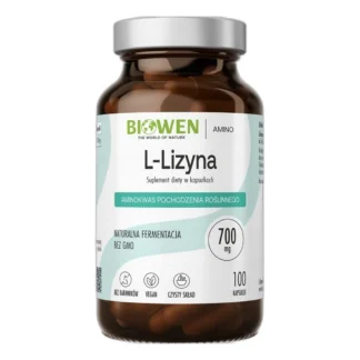 BIOWEN L-LIZYNA 700mg HCL AMINOKWAS ODPORNOŚĆ OPRYSZKA INFEKCJE 100 kaps — zdjęcie 1