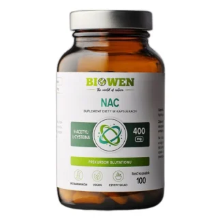 BIOWEN NAC N-ACETYLO L-CYSTEINA VEGE DETOKS WĄTROBA ANTYOKSYDANT 100 kaps — zdjęcie 1