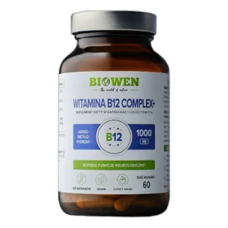 BIOWEN WITAMINA B12 COMPLEX+ ENERGIA UKŁAD NERWOWY KONCENTRACJA MTHFR 60kap — zdjęcie 1